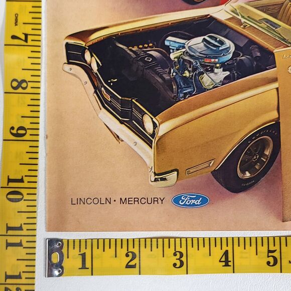 1969 Mercury Cyclone CJ 428 Vintage Print Ad Hot Rod Magazine Muscle Car Decor - Picture 4 of 6